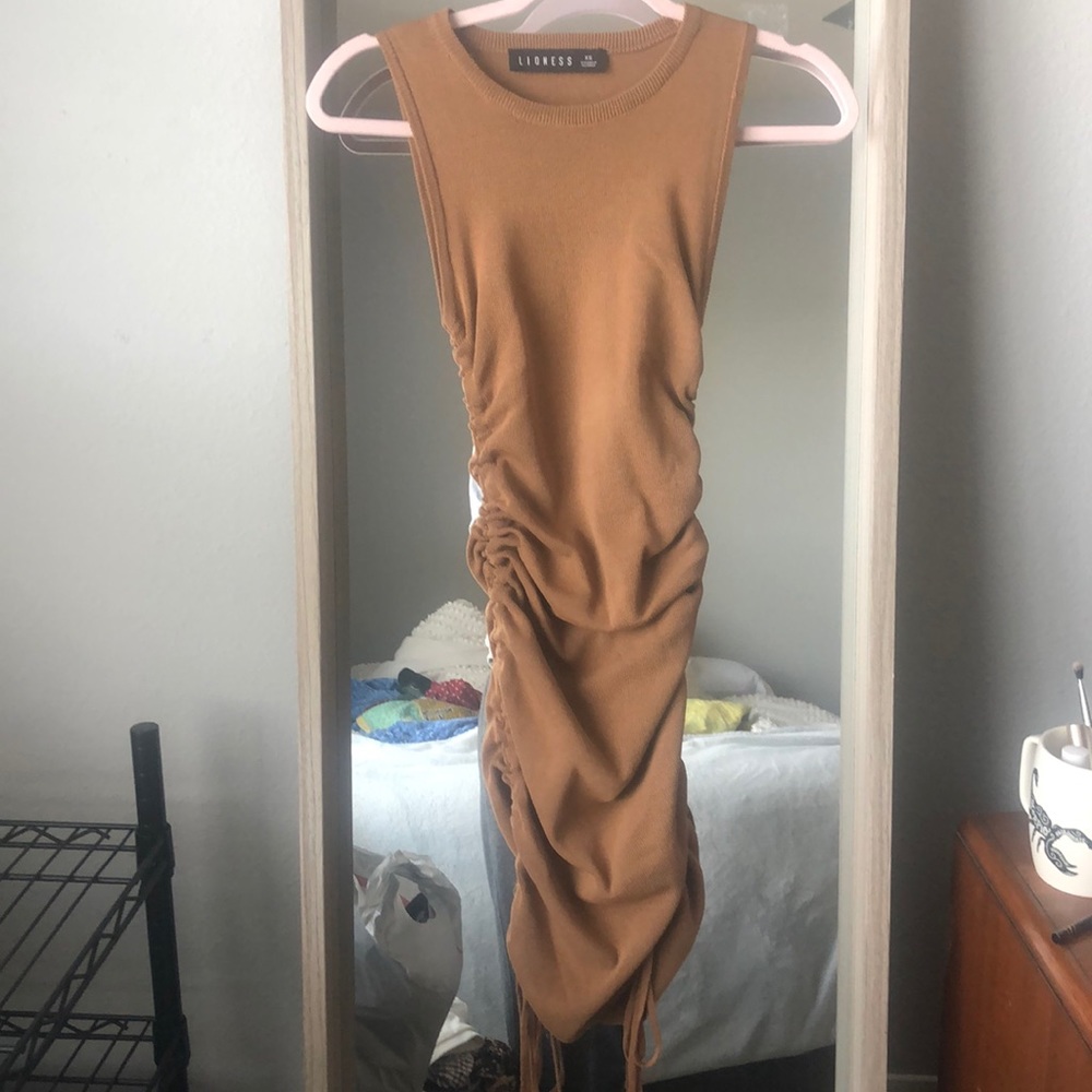 Lioness Military ruched dress